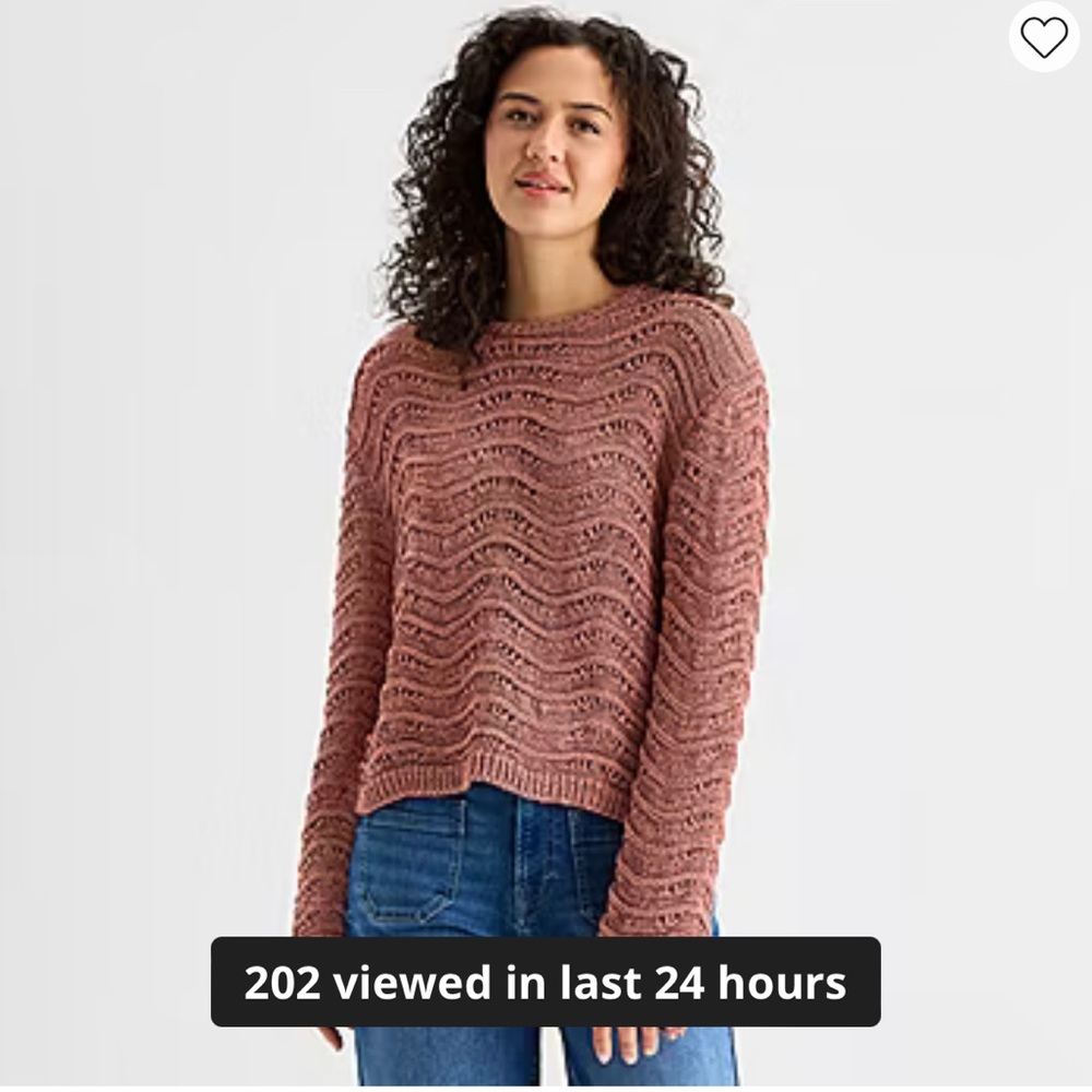 a.n.a Rust Knit Sweater